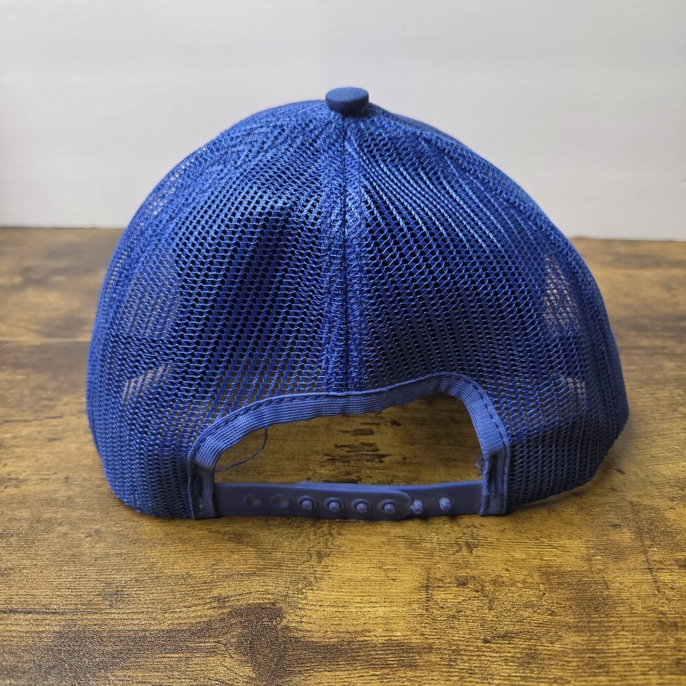 Vintage Pepsi Cola Mesh Trucker Hat Snapback Cap Blue Cintas Made in USA - Picture 6 of 10
